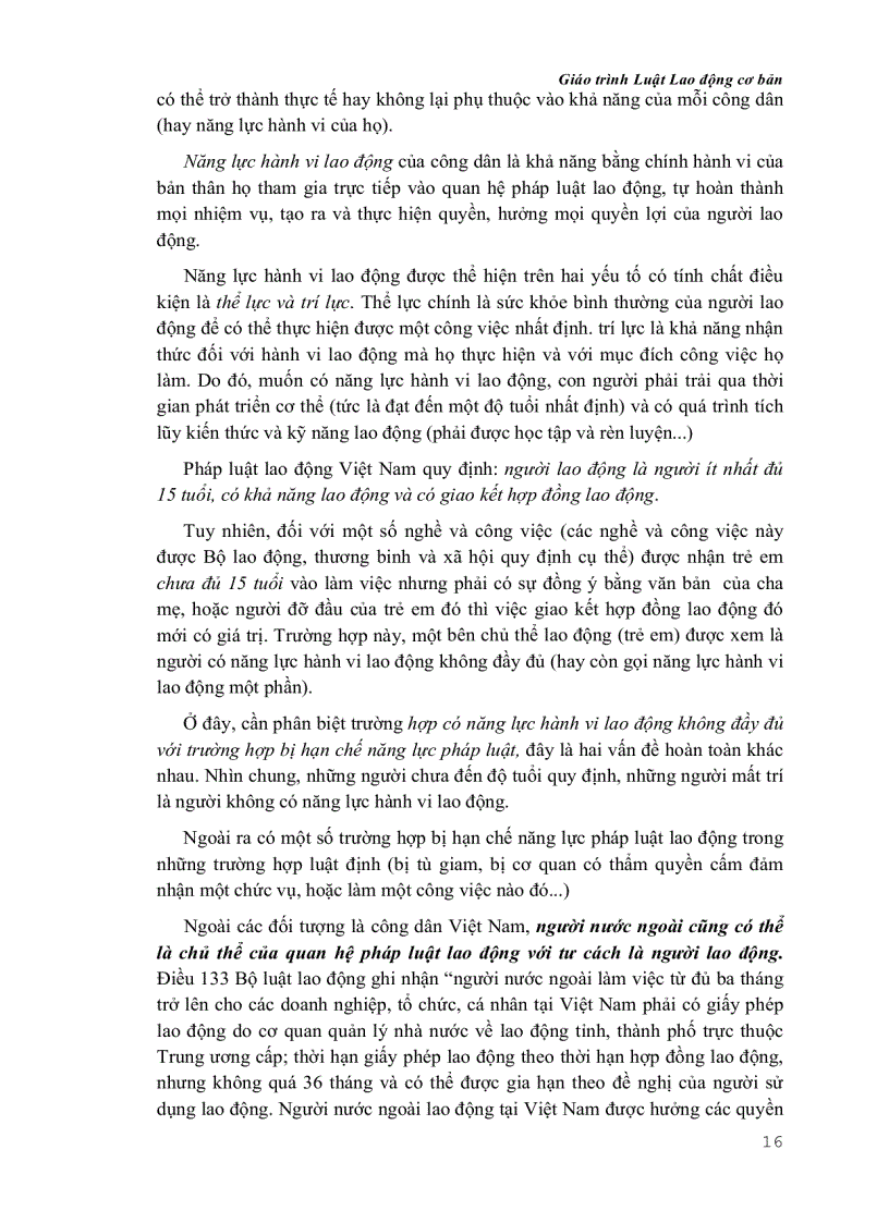 image for page Giáo trình Luật Lao Động cơ bản