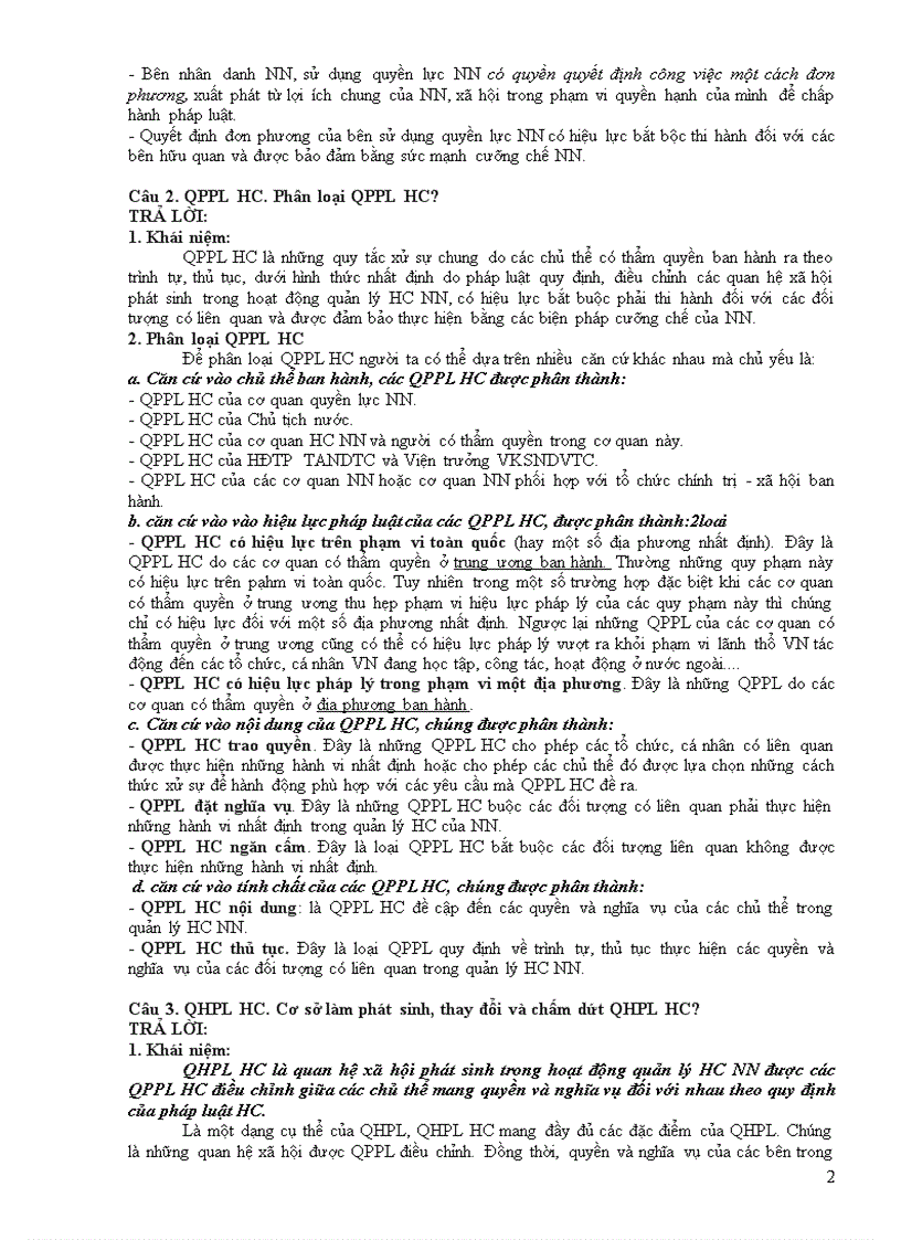 image for page Đề cương ôn tập môn Luật Hành chính