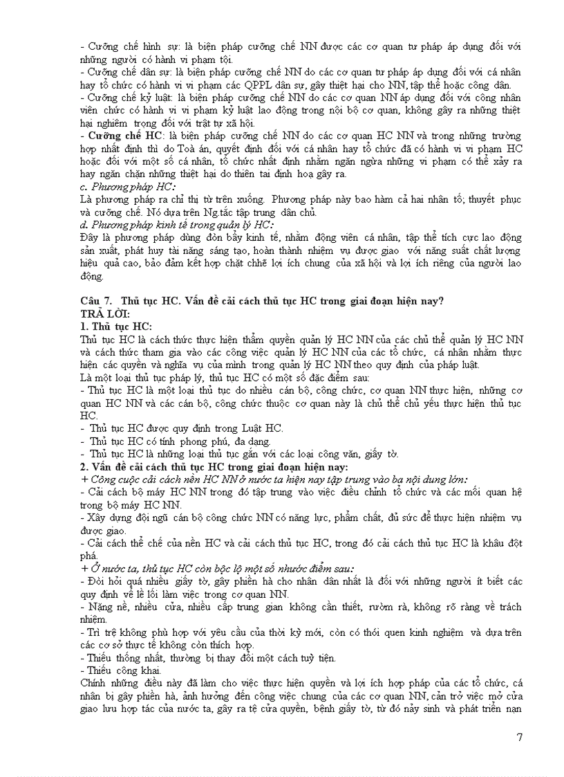 image for page Đề cương ôn tập môn Luật Hành chính