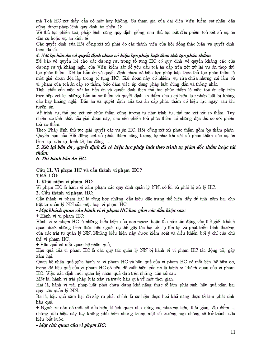 image for page Đề cương ôn tập môn Luật Hành chính