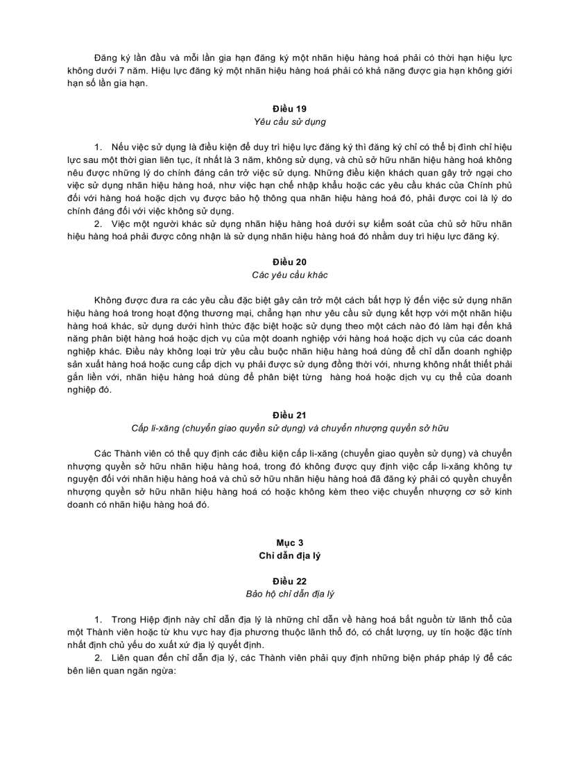 image for page VĂN Kiện Hiệp định về các khía cạnh liên quan tới thương mại của quyền sở hữu trí tuệ