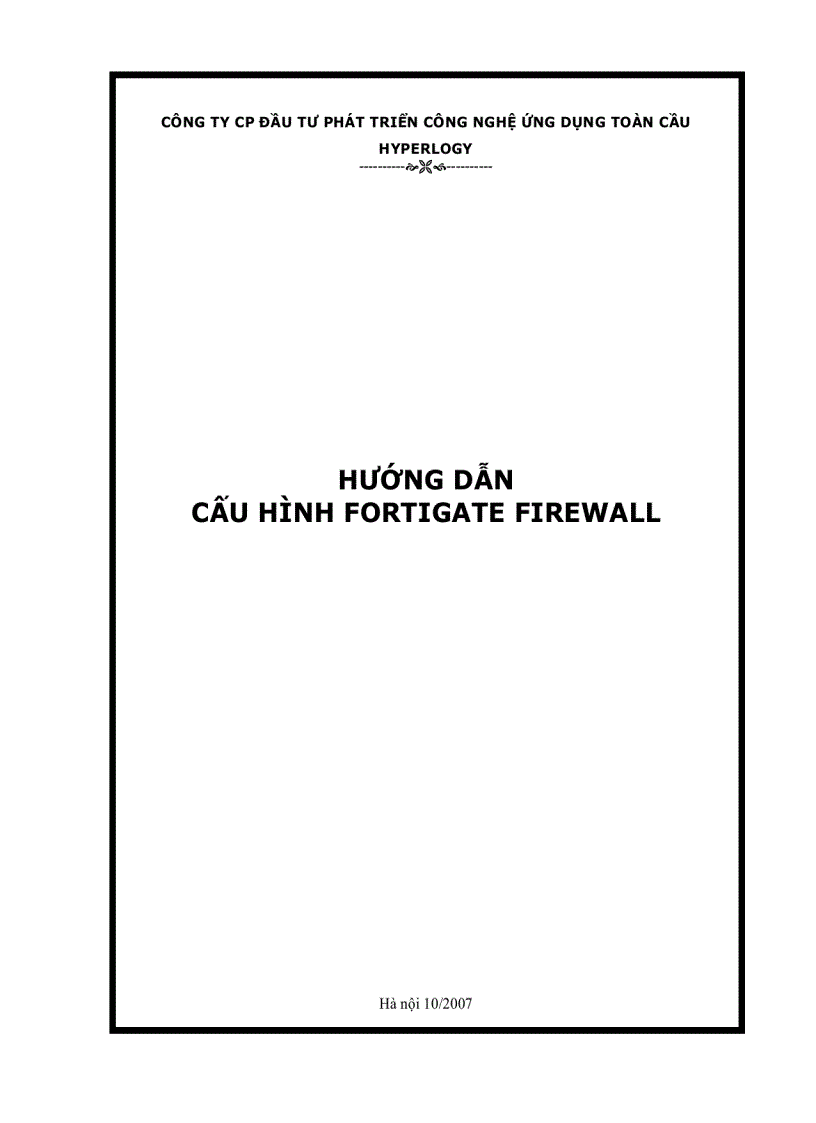 image for page Cấu hình firewall fortigate