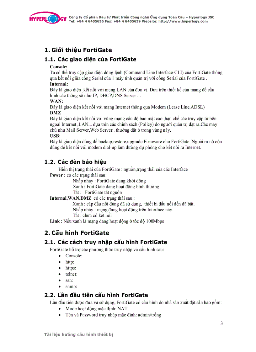 image for page Cấu hình firewall fortigate