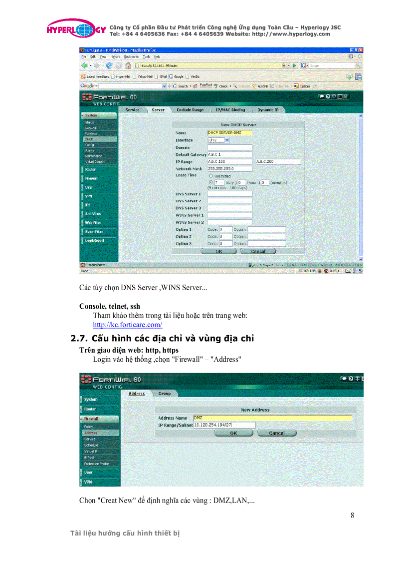 image for page Cấu hình firewall fortigate