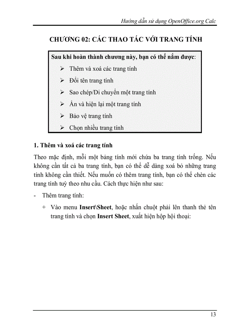 image for page Hướng dẫn dùng chương trình OpenOffice