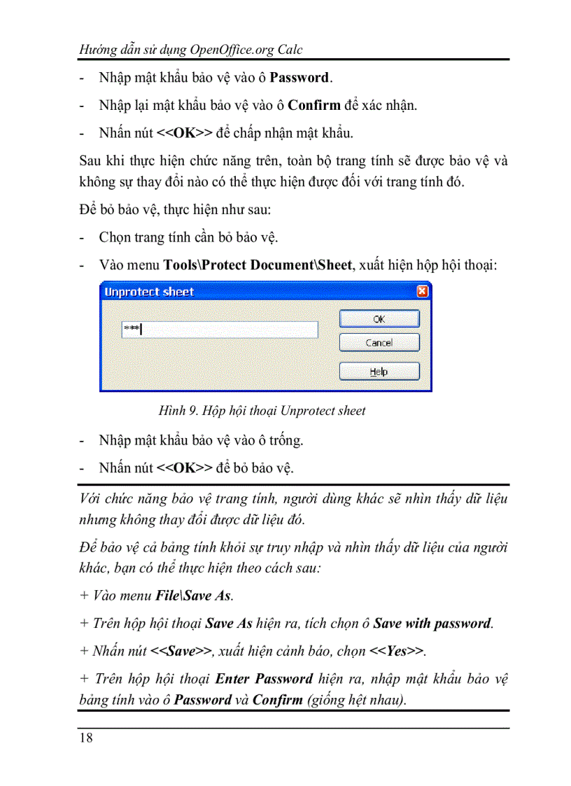 image for page Hướng dẫn dùng chương trình OpenOffice