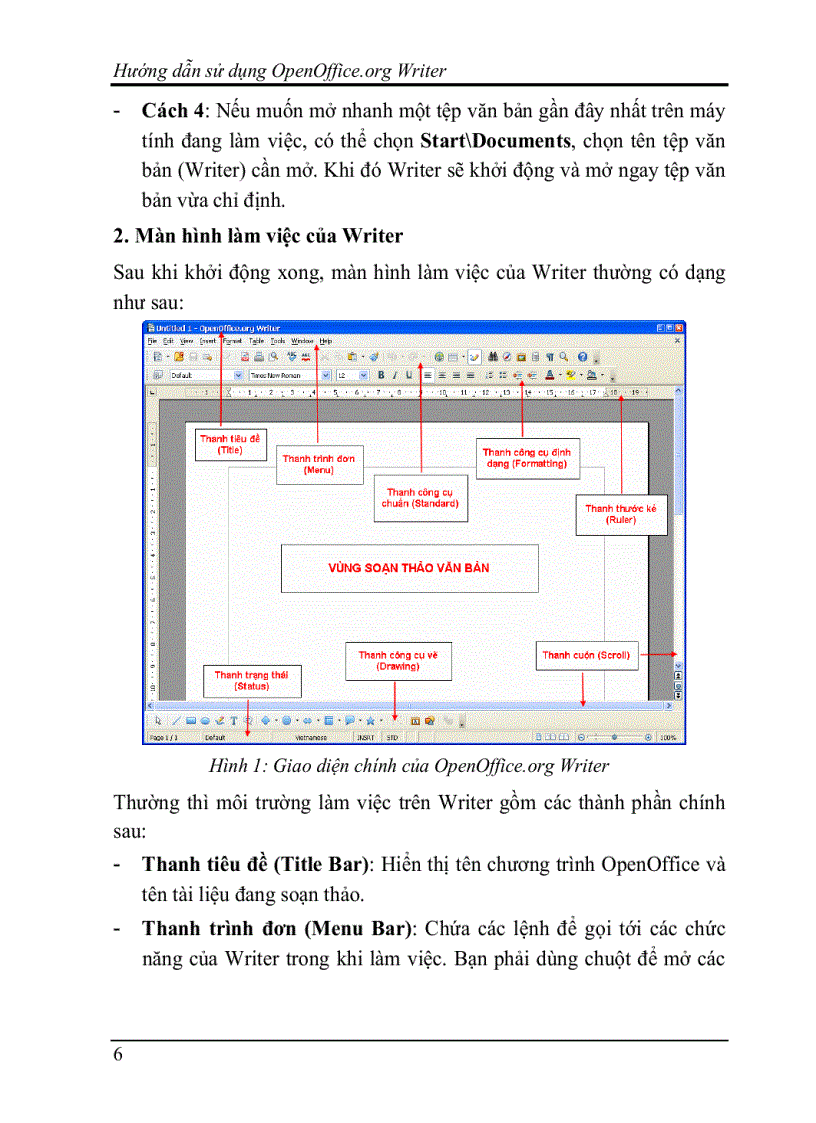 image for page Hướng dẫn dùng chương trình OpenOffice 1