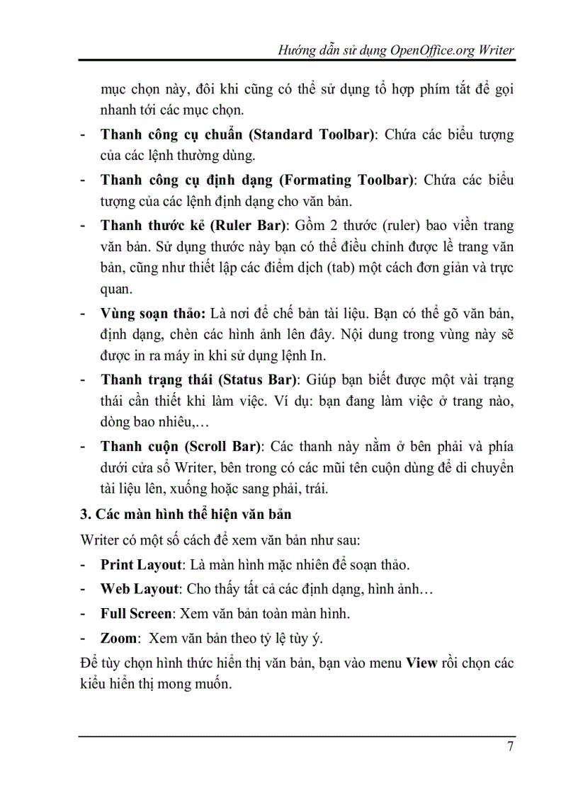 image for page Hướng dẫn dùng chương trình OpenOffice 1