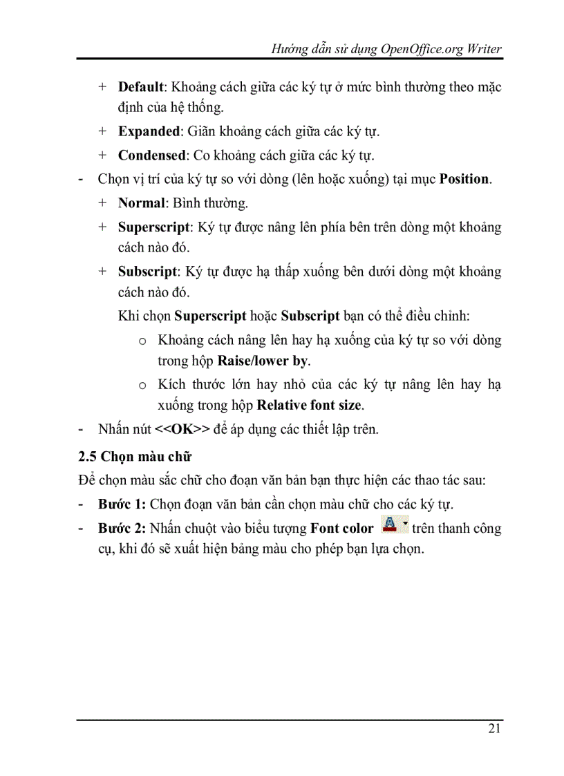 image for page Hướng dẫn dùng chương trình OpenOffice 1