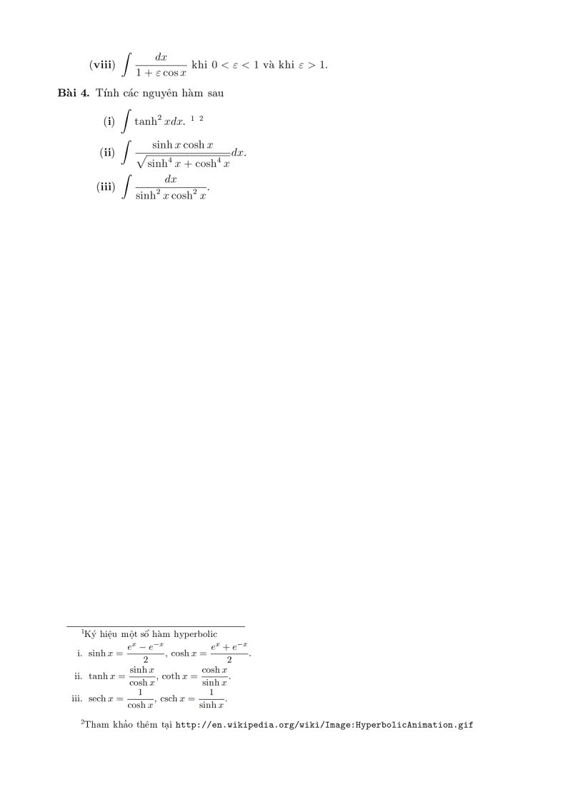 image for page Bài tập Tích phân không xác định