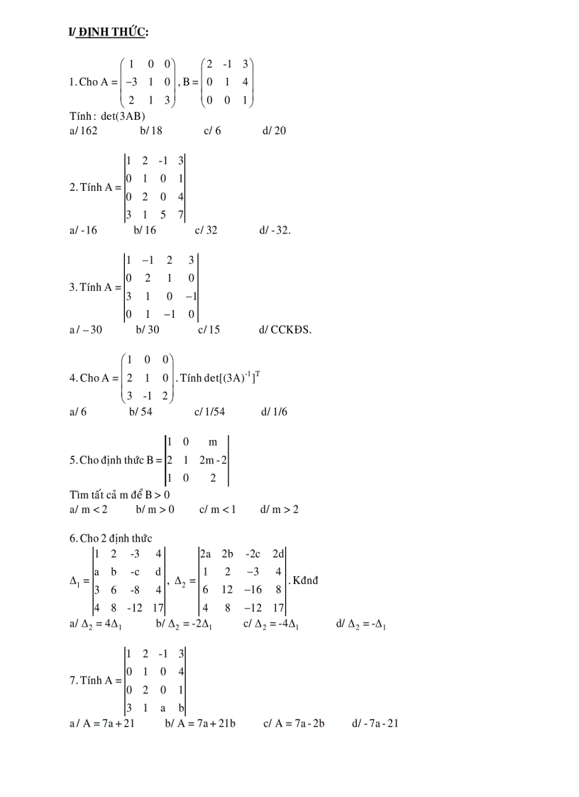 image for page Bài tập đại số tuyến tính