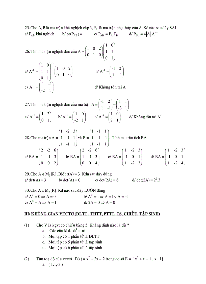 image for page Bài tập đại số tuyến tính