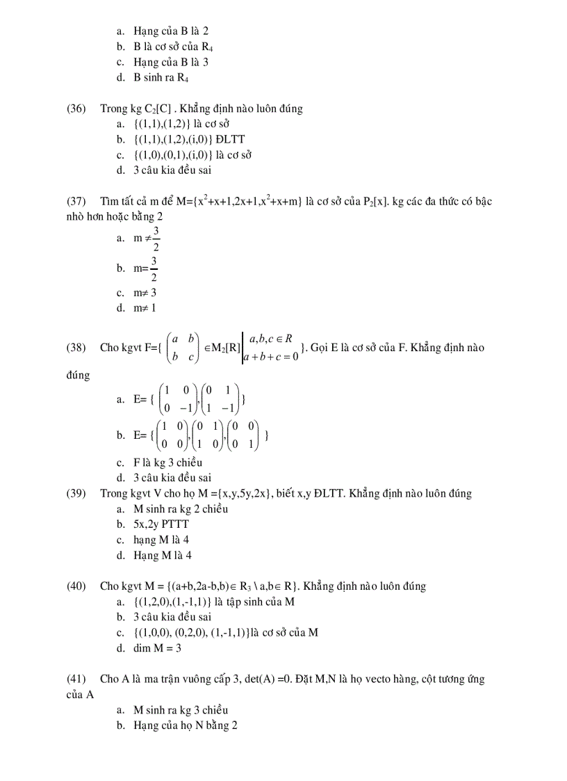 image for page Bài tập đại số tuyến tính