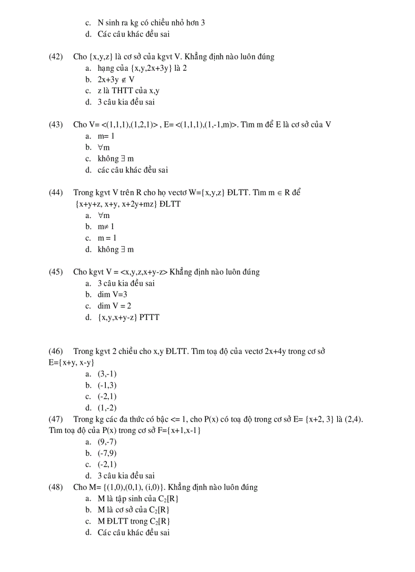 image for page Bài tập đại số tuyến tính