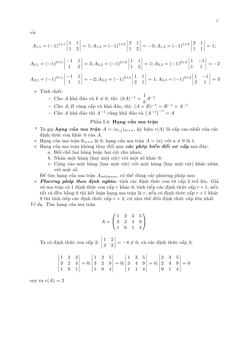 image for page Bài giảng đại số tuyến tính và giải tích
