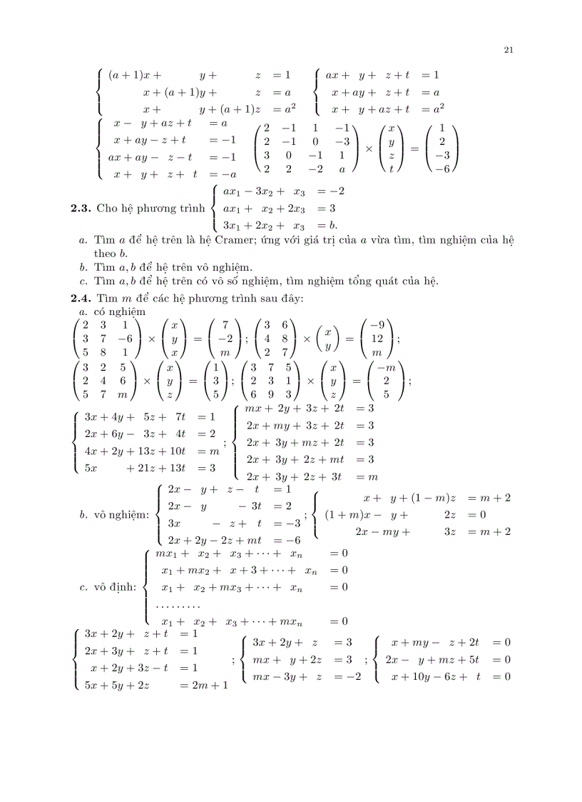 image for page Bài giảng đại số tuyến tính và giải tích
