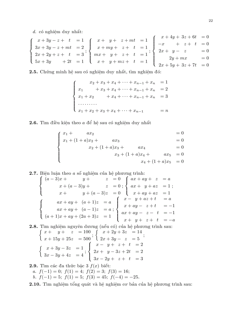 image for page Bài giảng đại số tuyến tính và giải tích