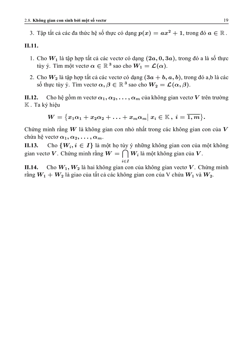 image for page Bài giảng đại số tuyến tính 2