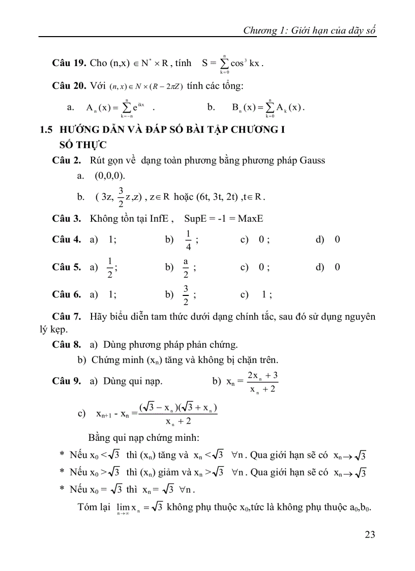 image for page Sách hướng dẫn học tập Toán cao cấp A1