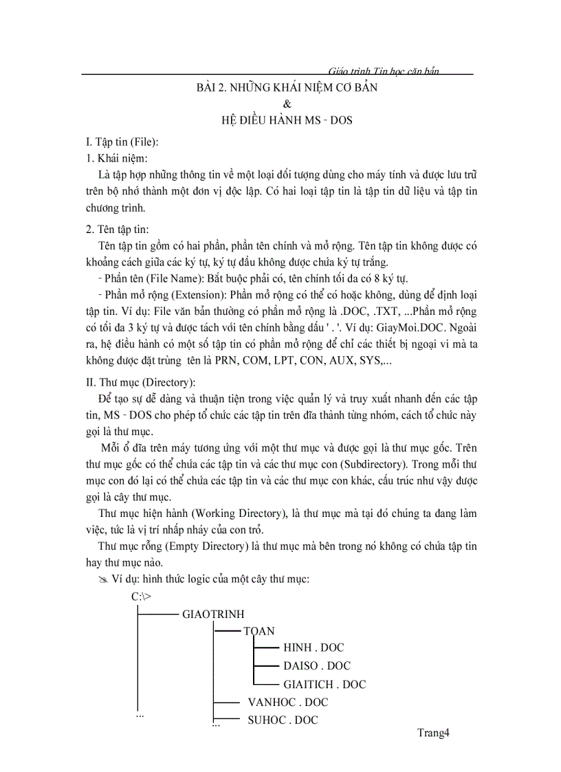 image for page Giáo trình tin học căn bản
