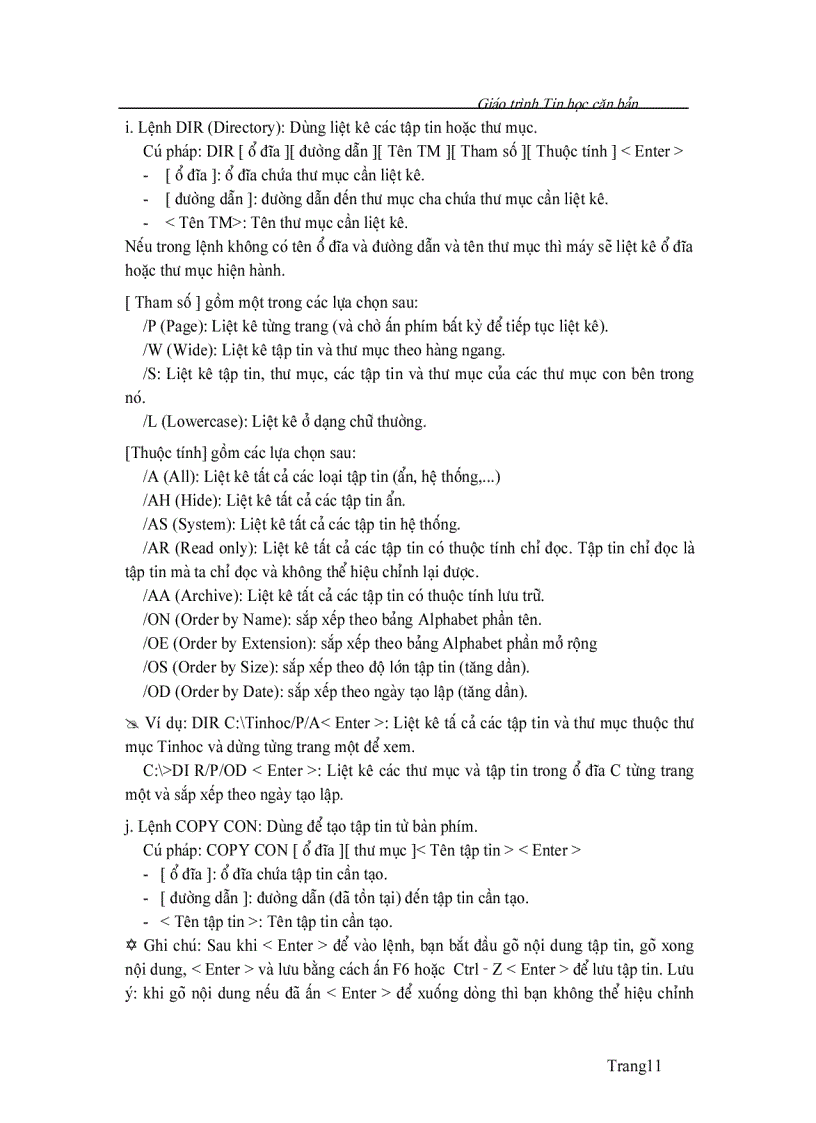 image for page Giáo trình tin học căn bản