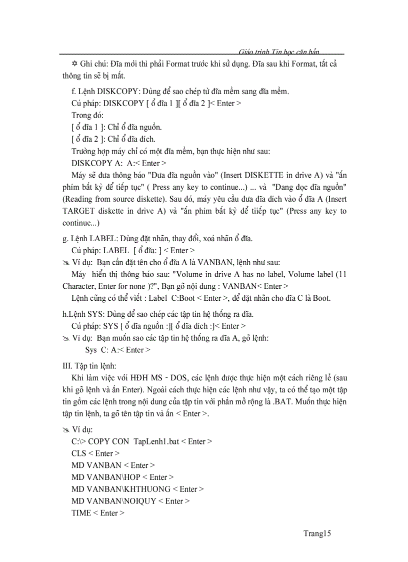 image for page Giáo trình tin học căn bản