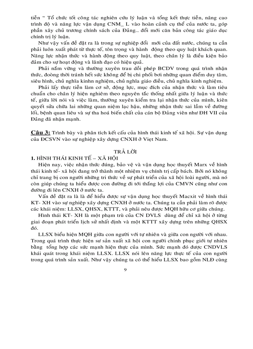 image for page Ôn tập khoa học Mác Tư tưởng Hồ Chí Minh