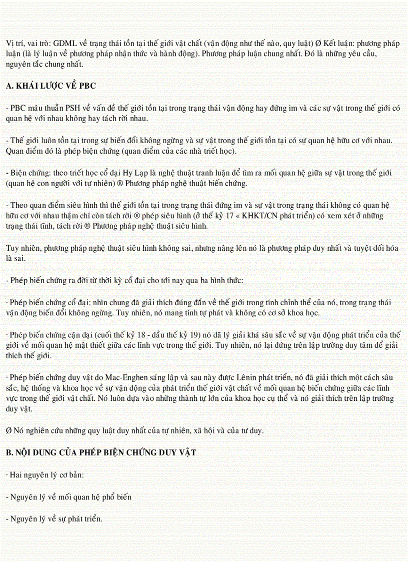 image for page Đề cương Triết học Mac Lênin