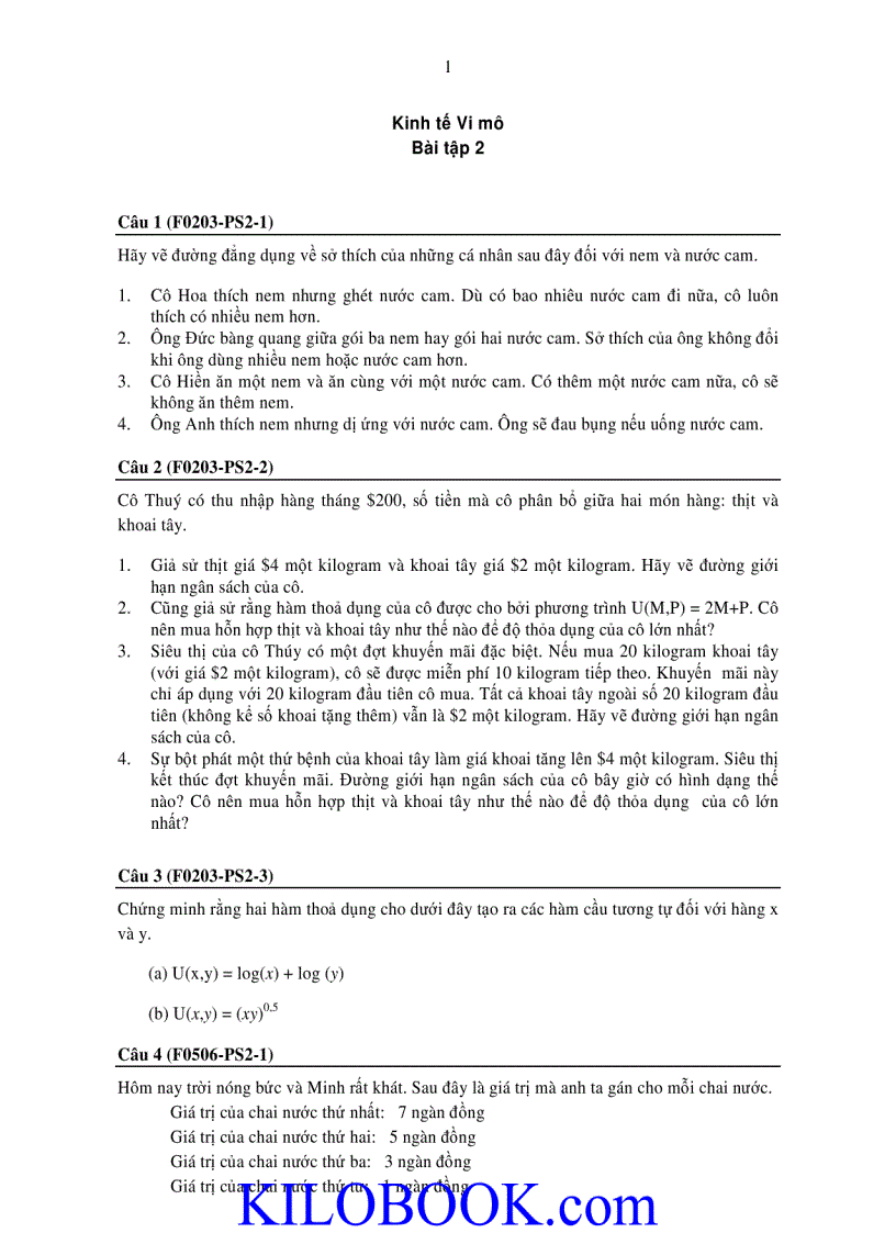 image for page Bài tập thực hành kinh tế vi mô