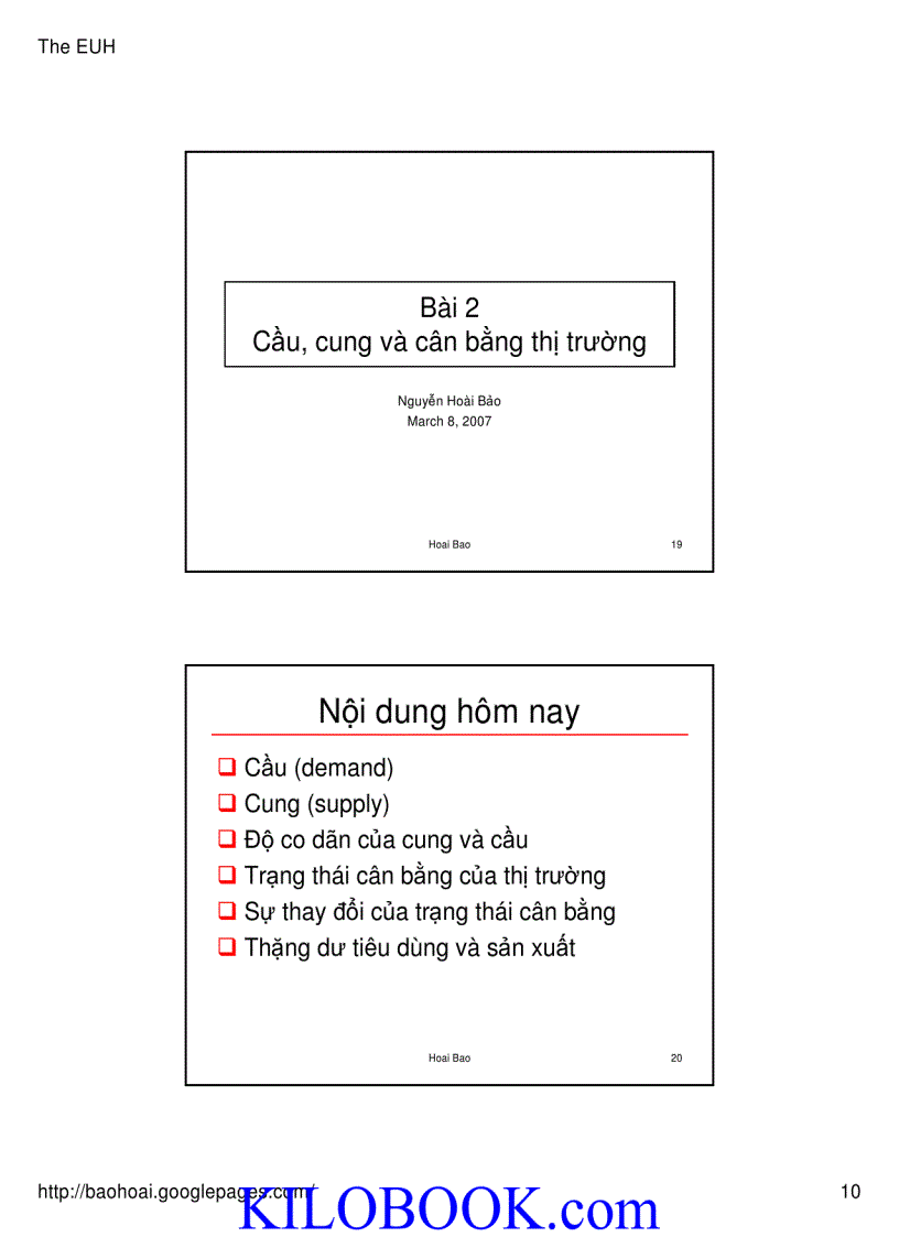 image for page Bài giảng Kinh tế học vi mô