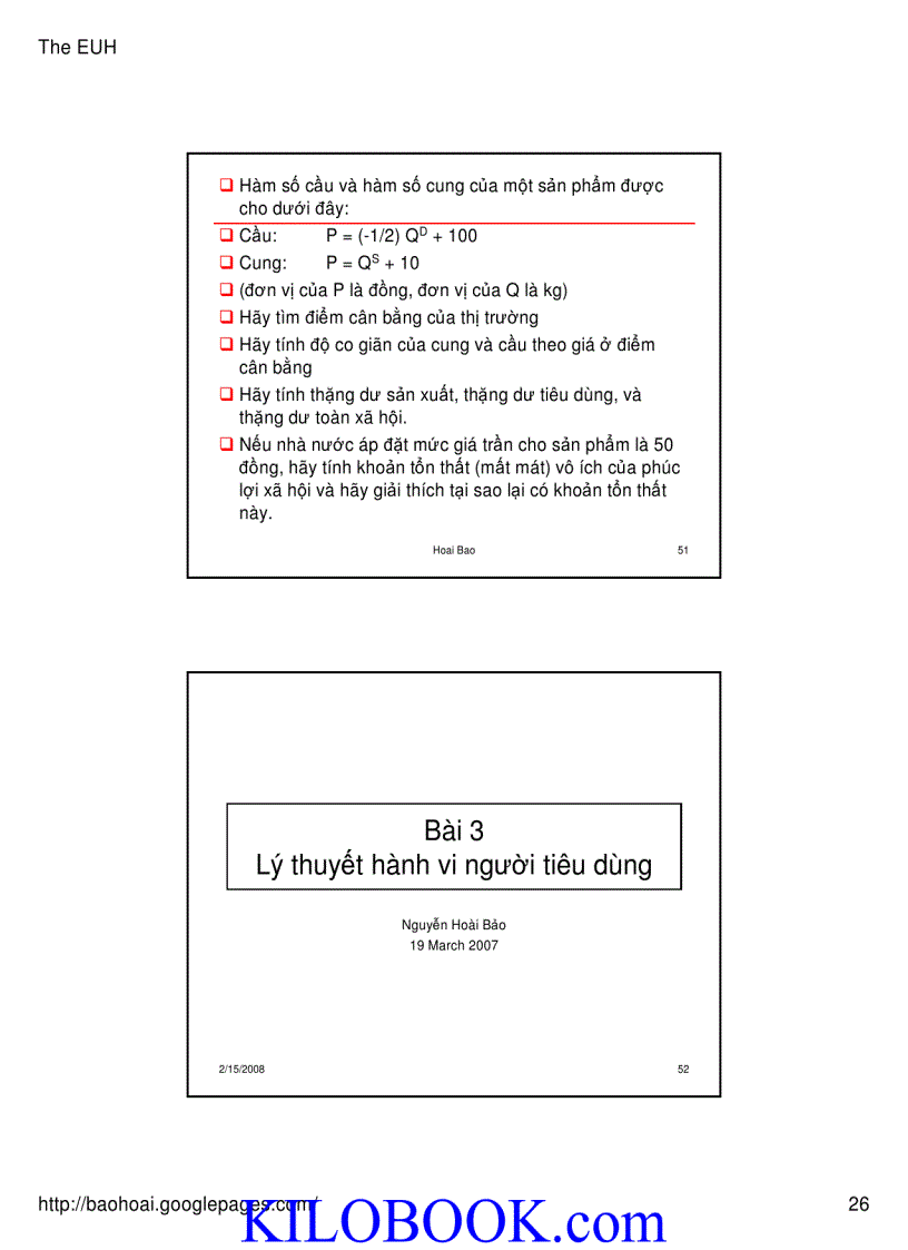 image for page Bài giảng Kinh tế học vi mô