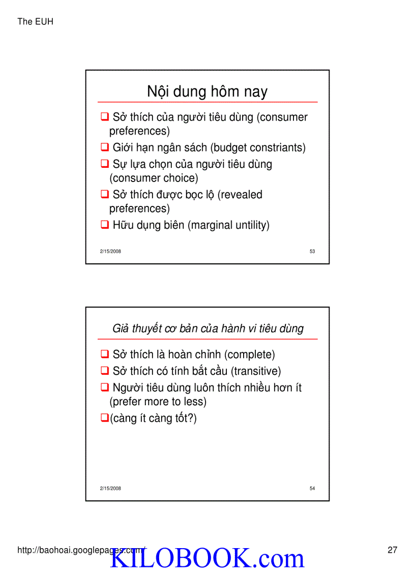 image for page Bài giảng Kinh tế học vi mô