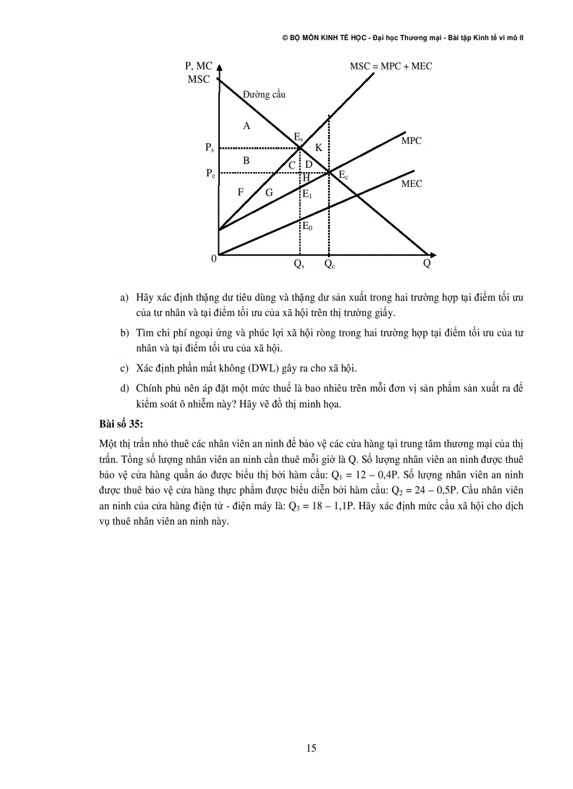 image for page Hệ Thống Câu Hỏi Ôn Tập Và Thảo Luận Kinh Tế Vi Mô II