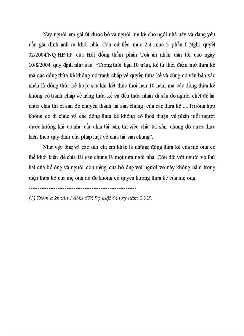 image for page Tình huống và tư vấn PL về thừa kế nhà và QSD đất TH7 Quyền thừa kế của người con mà đã sống trong ngôi nhà của bố mẹ