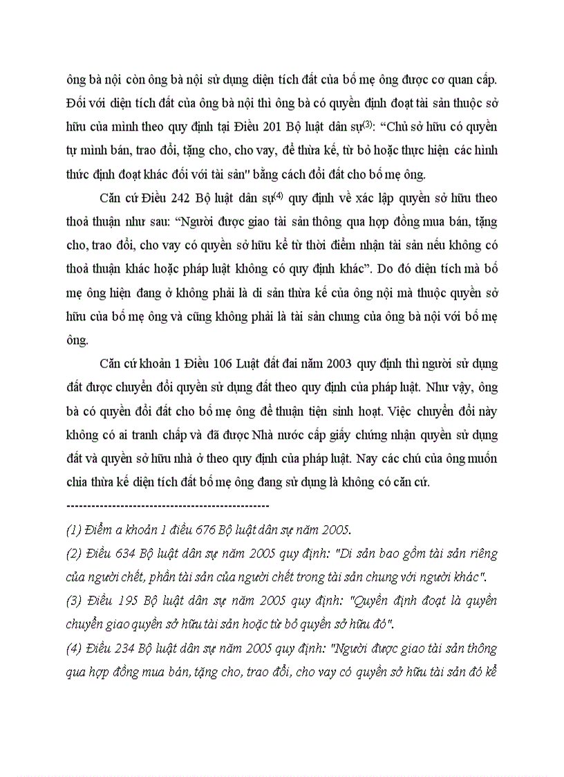 image for page Tình huống và tư vấn PL về thừa kế nhà và QSD đất TH20 Quyền sử dụng đất đã chuyển đổi không còn là di sản thừa kế