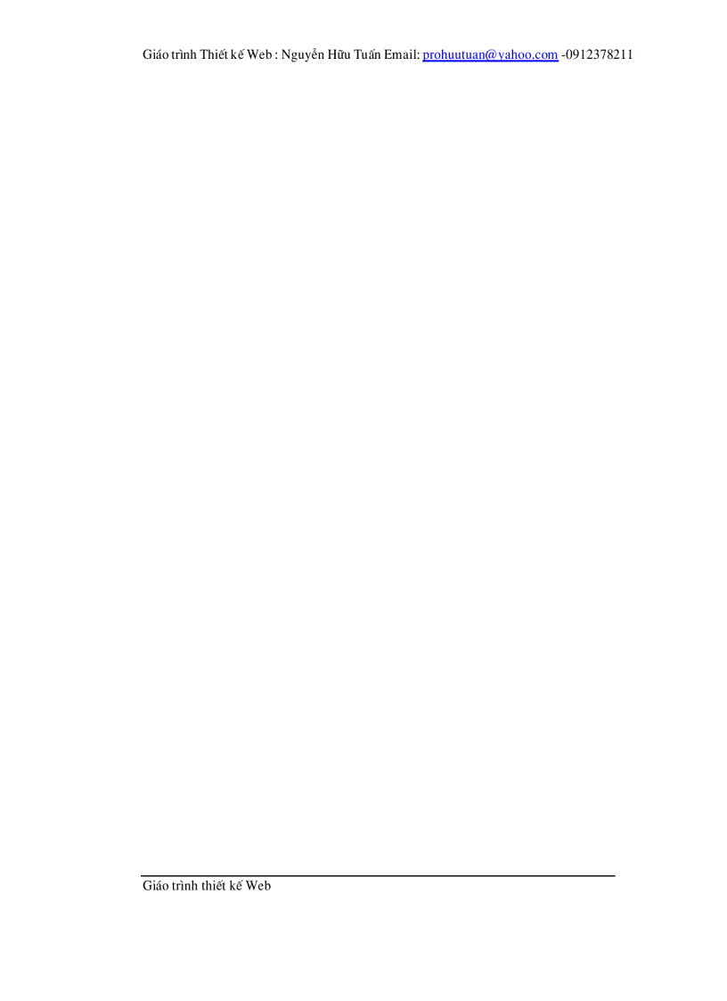 image for page Giáo trình thiết kế web
