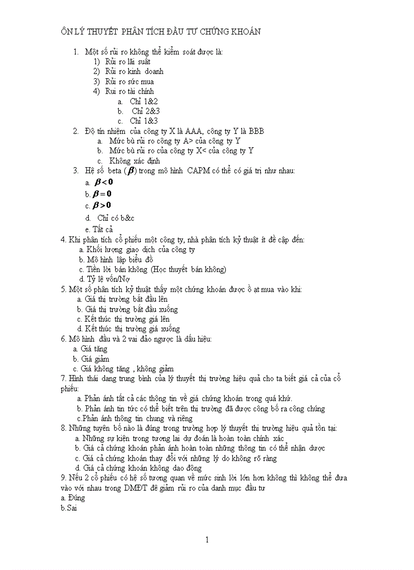 image for page Bài Tập và Bài Giải Phân Tích Chứng Khoán