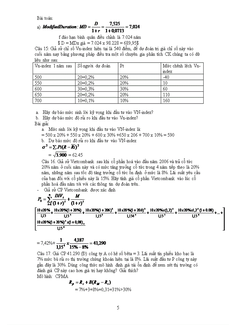 image for page Bài Tập và Bài Giải Phân Tích Chứng Khoán