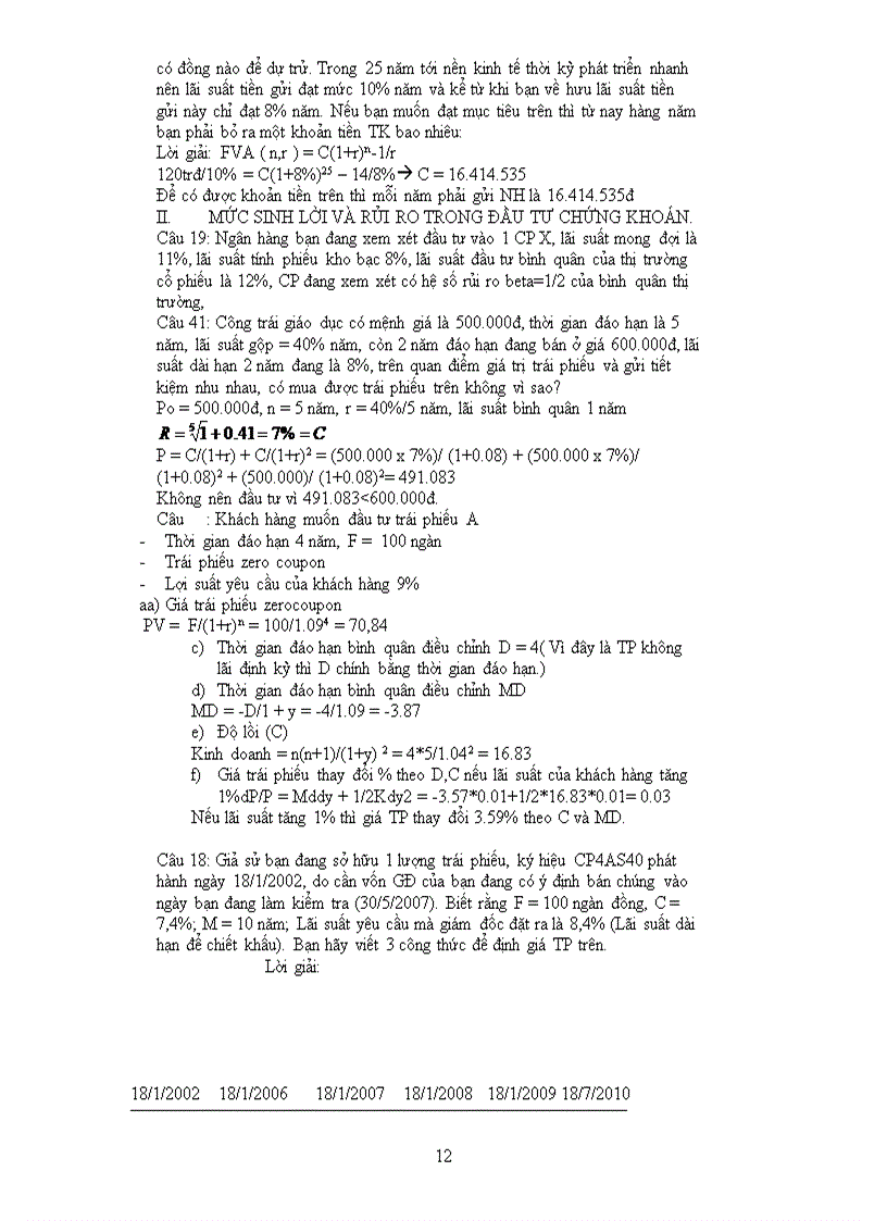 image for page Bài Tập và Bài Giải Phân Tích Chứng Khoán