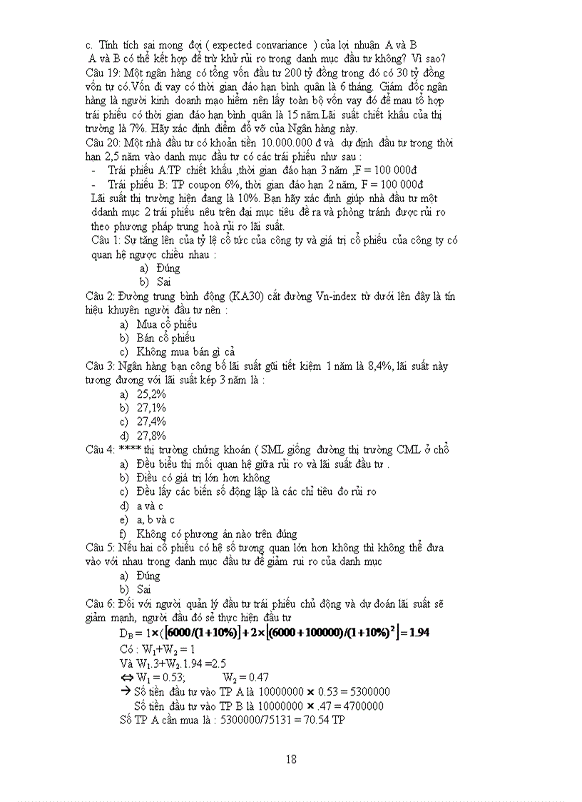 image for page Bài Tập và Bài Giải Phân Tích Chứng Khoán