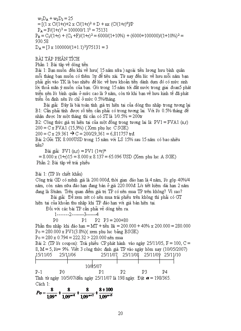 image for page Bài Tập và Bài Giải Phân Tích Chứng Khoán