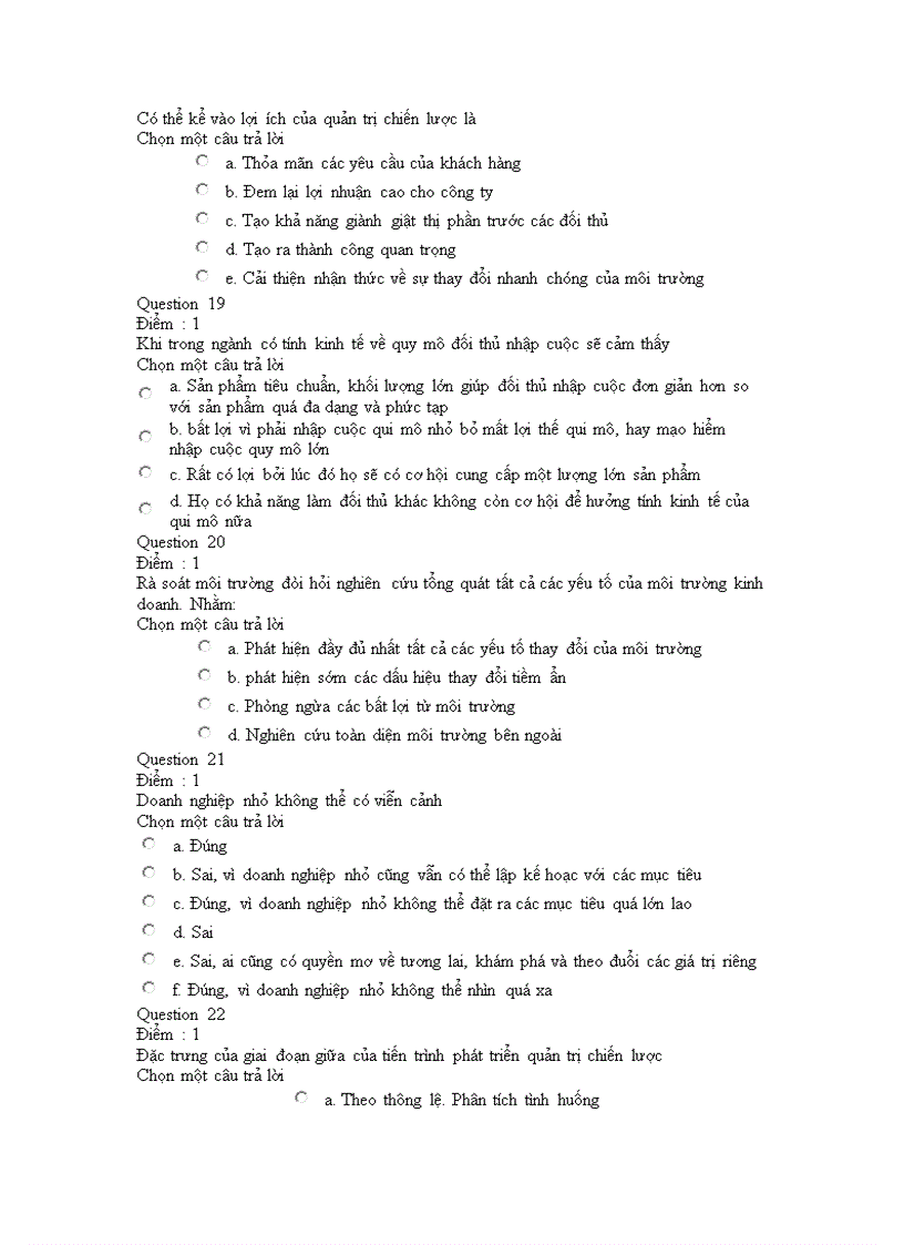 image for page Bộ đề thi quản trị chiến lược