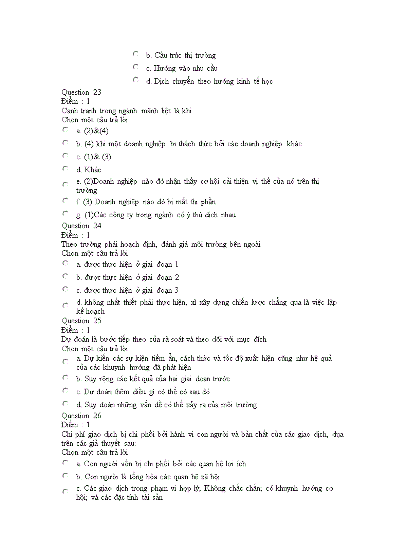 image for page Bộ đề thi quản trị chiến lược