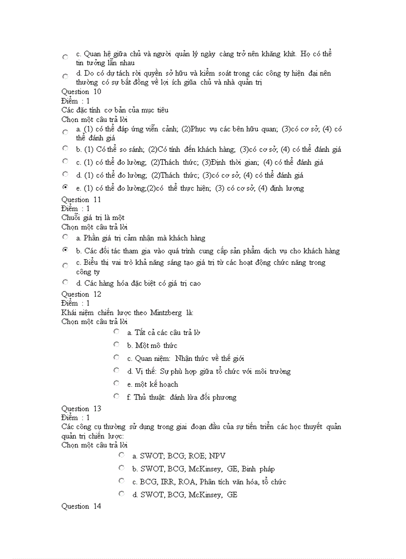 image for page Bộ đề thi quản trị chiến lược 1