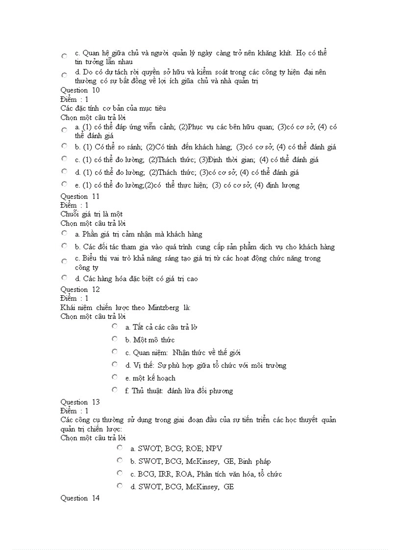 image for page Bộ đề thi quản trị chiến lược 2