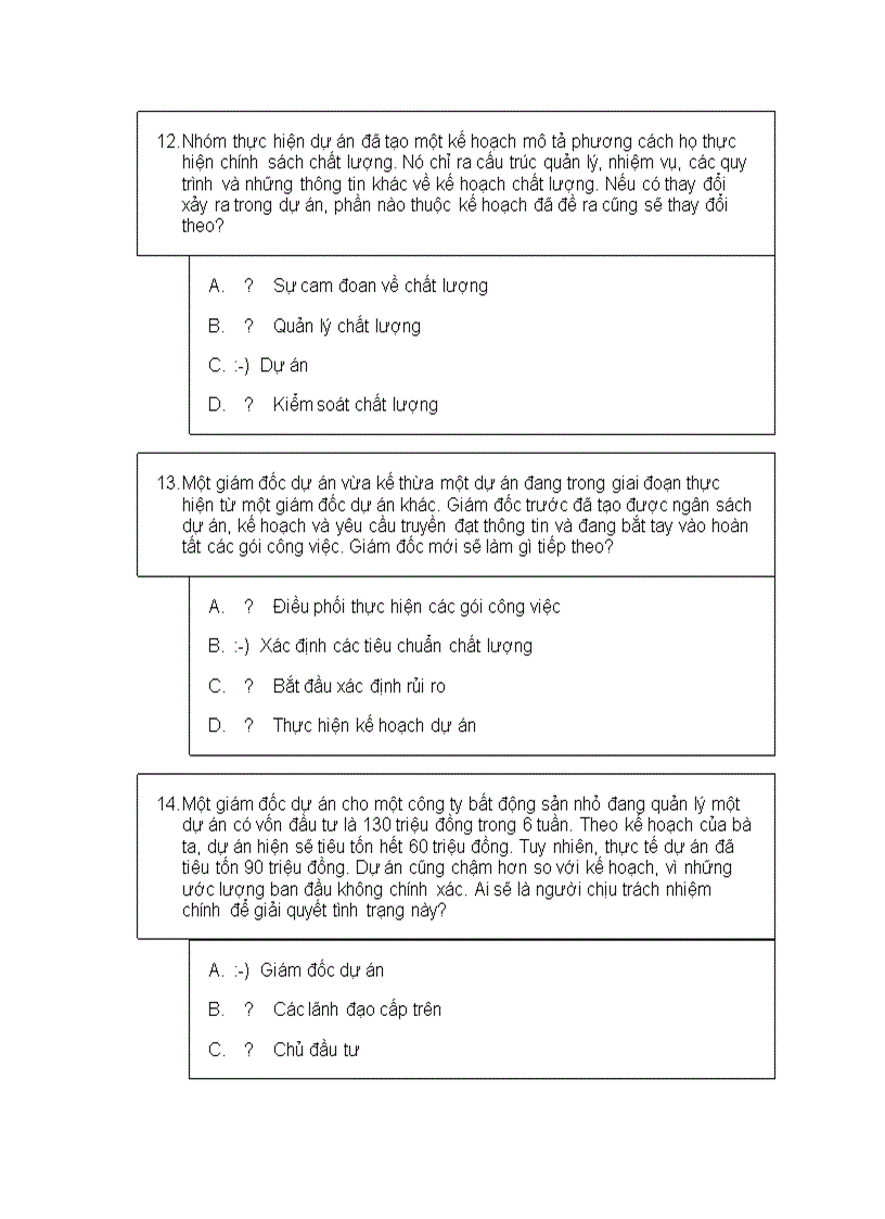 image for page Bộ đề thi trắc nghiệm quản trị dự án có lời giải 1