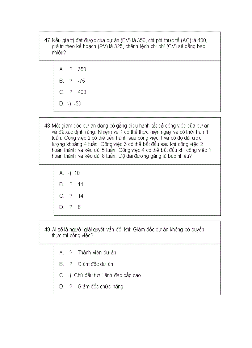 image for page Bộ đề thi trắc nghiệm quản trị dự án có lời giải 1
