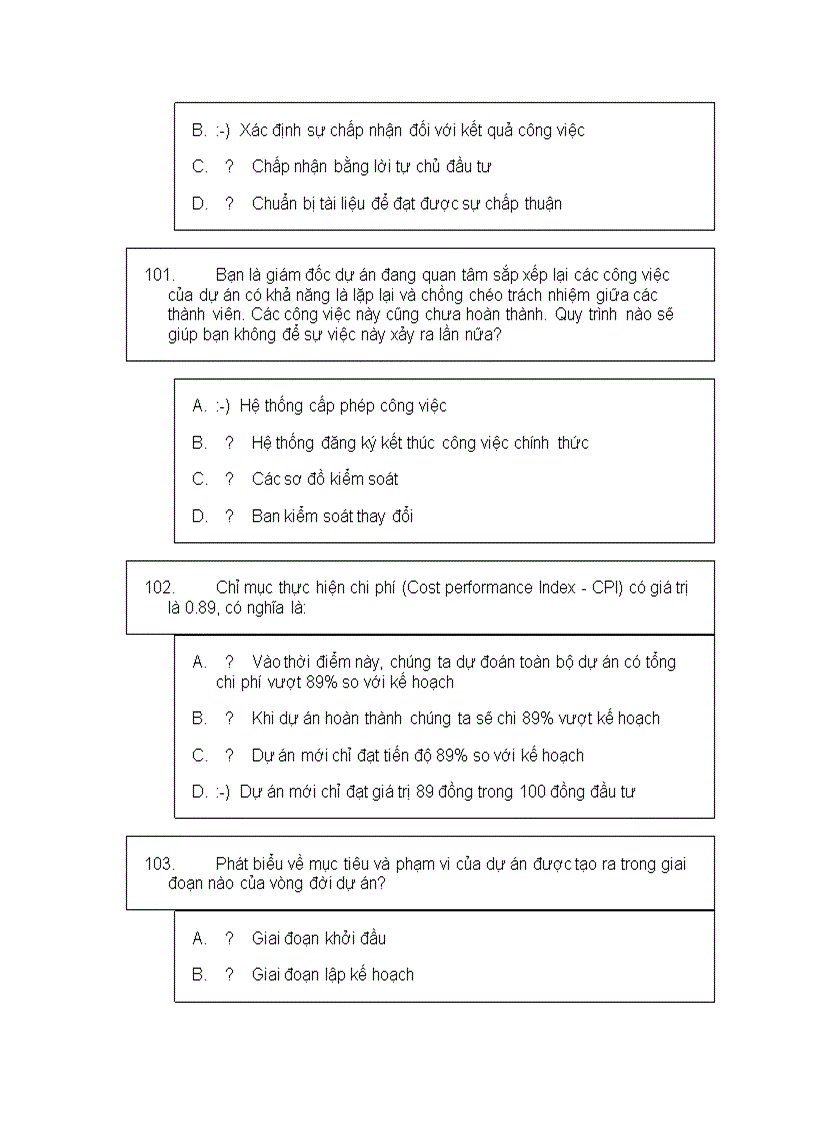 image for page Bộ đề thi trắc nghiệm quản trị dự án có lời giải 1