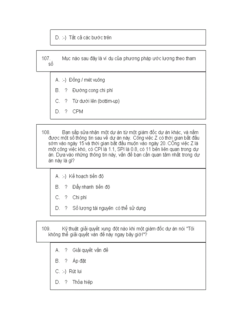 image for page Bộ đề thi trắc nghiệm quản trị dự án có lời giải 1