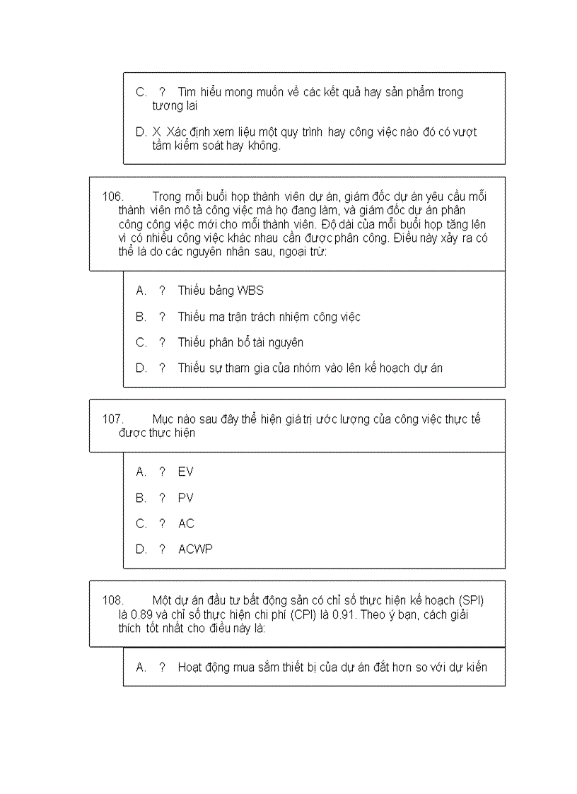 image for page Bộ đề thi trắc nghiệm quản trị dự án có lời giải 2